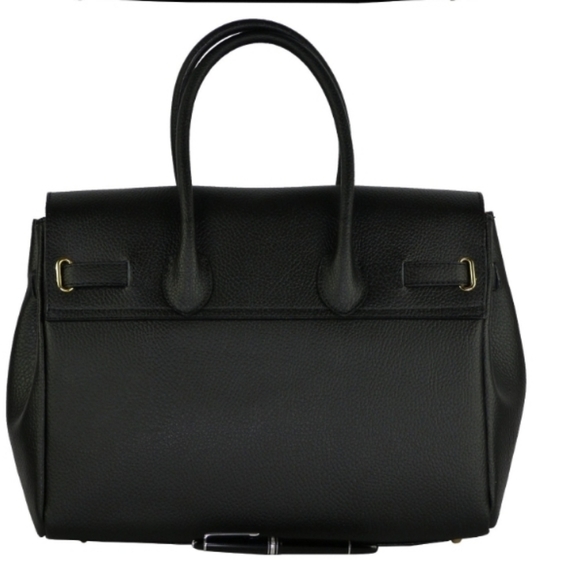 💯 GENUINE Leather Italian Vera Pelle Birkin Bag - Picture 3 of 6